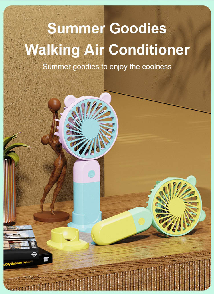 Handheld Fan,Y19 Portable Fan, Air Cooling Desktop Fan Y19, Rechargeable Fan, Mini Fan with Base, Y19 Small Fan, Y19 Pocket Fan, Mini Fans Y19